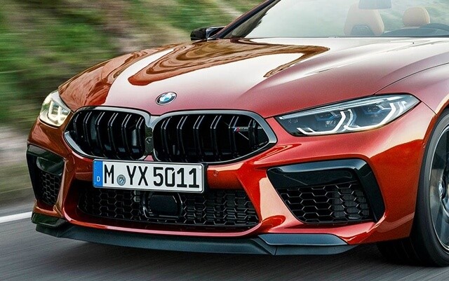 Thiết kế đầu xe BMW M8 2023