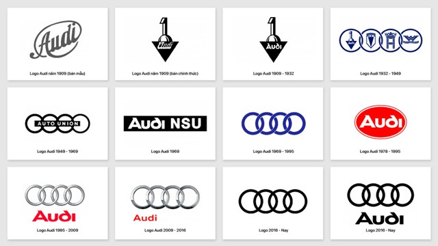 lich su logo audi